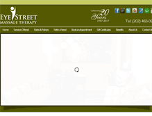 Tablet Screenshot of eyestreet-massage.com